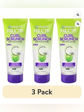 Garnier Fructis Curl Scrunch Controlling Gel (3 Pack) - NEW